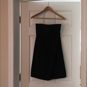 GAP Perfect Black fitted strapless dress